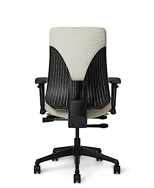 Back view - Truly. TY628 Office Master Chair with Arctic White PolyBack