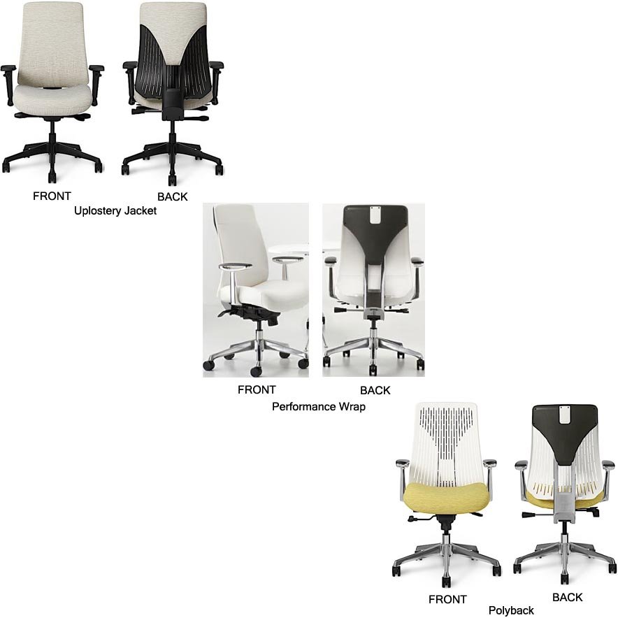 Back Upholstery Comparison for Office Master Truly. Chair