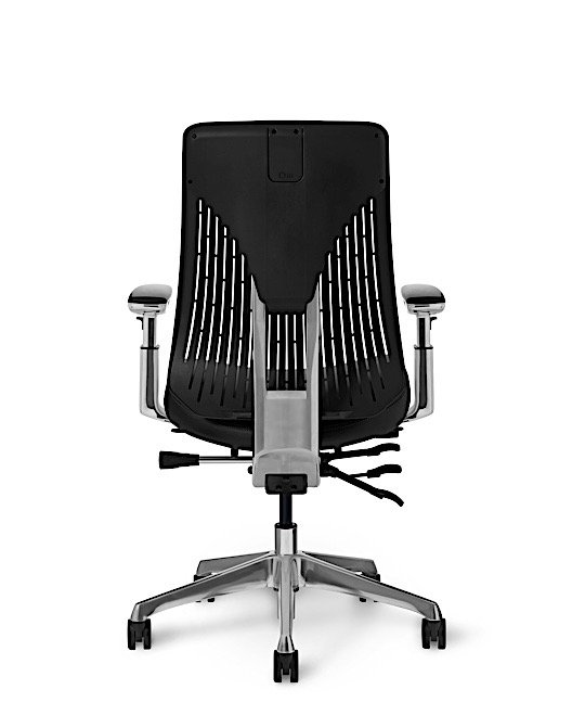 Back view - Truly. TY688 Office Master Chair in Modern Black PolyBack