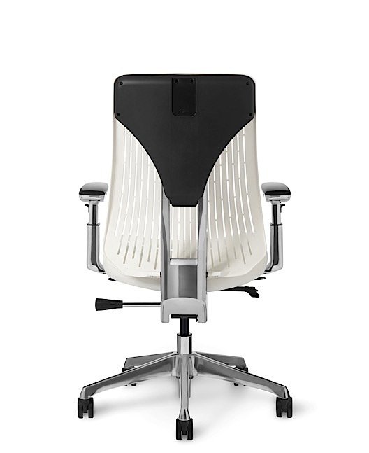Back view - Truly. TY668 Office Master Chair in Arctic White PolyBack