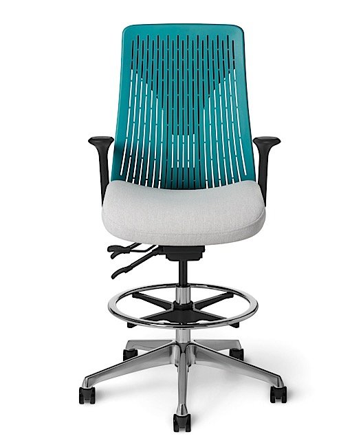 Front view - Truly. TY675 Office Master Chair in Bay Marine PolyBack