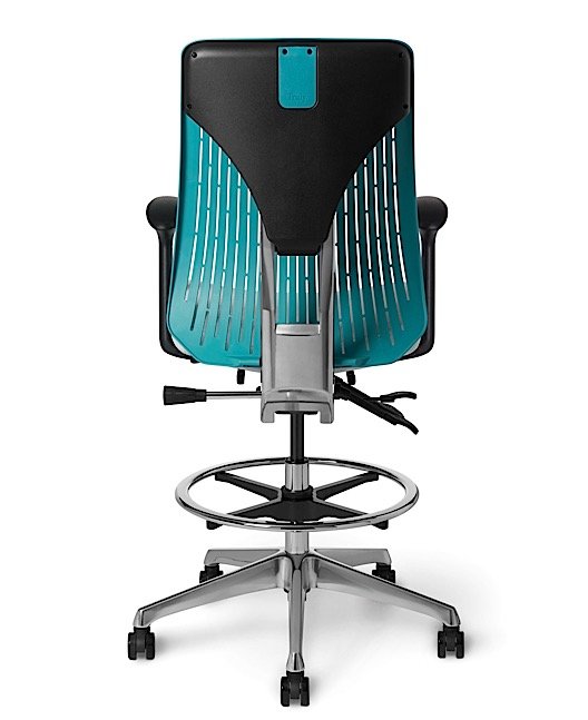 Back view - Truly. TY675 Office Master Chair in Bay Marine PolyBack