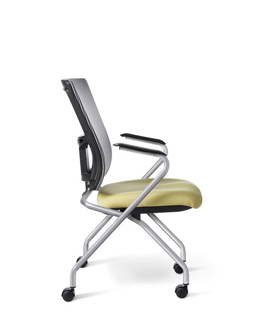 Side view of Office Master AF570N Affirm Mid-Back Guest Chair