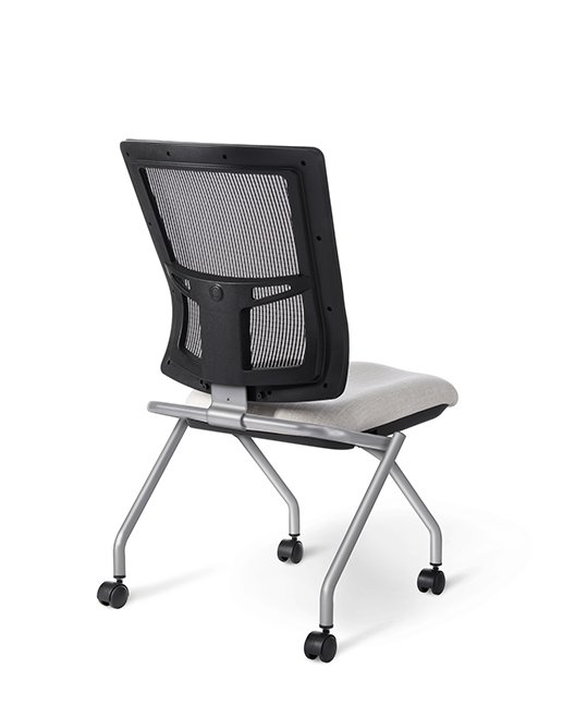 Back view of Office Master AF571N Affirm Mid-Back Nesting Chair