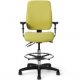 Office Master AF415 Cushioned Back Stool, 20" Adjustable Foot Ring