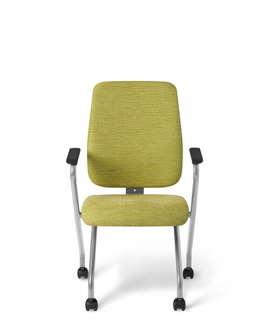 Front view of Office Master AF470N Affirm Cushioned Back Nesting Chair