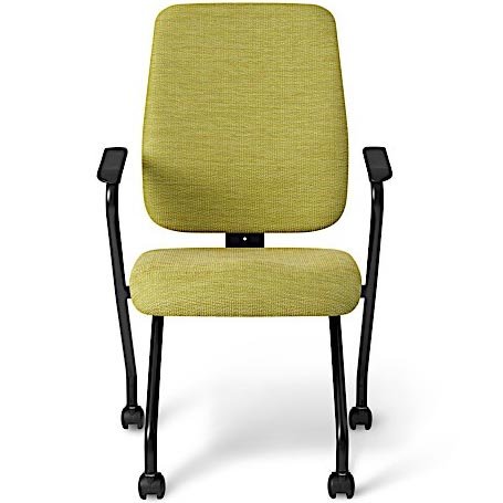 Front view of Office Master AF470N Affirm Cushioned Back Nesting Chair