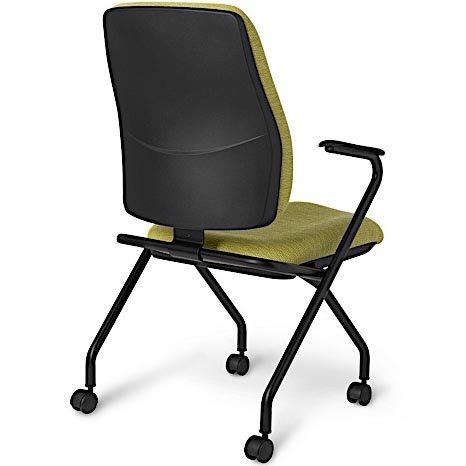 Back view of Office Master AF470N Affirm Cushioned Back Nesting Chair