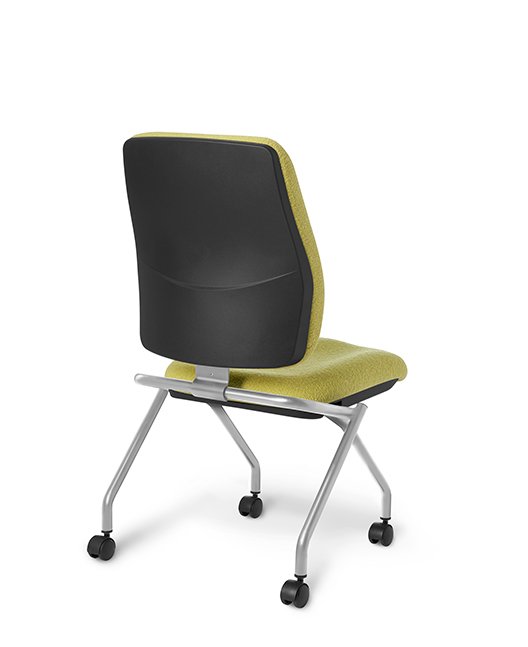 Back view of Office Master AF471N Affirm Cushioned Back Nesting Chair