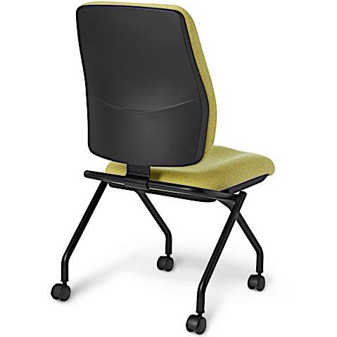 Back view of Office Master AF471N Affirm Cushioned Back Nesting Chair