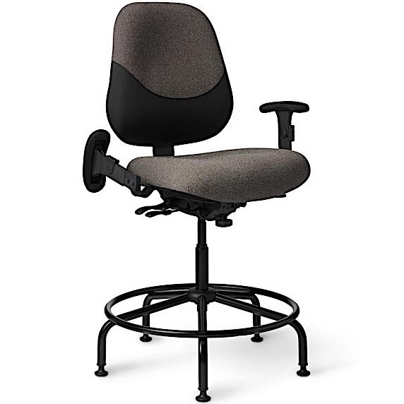 Side view of Office Master MX85PD Maxwell Police Department Heavy Duty Chair