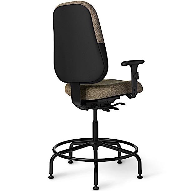 Back view of Office Master MX87PD Maxwell Police Department Heavy Duty Chair