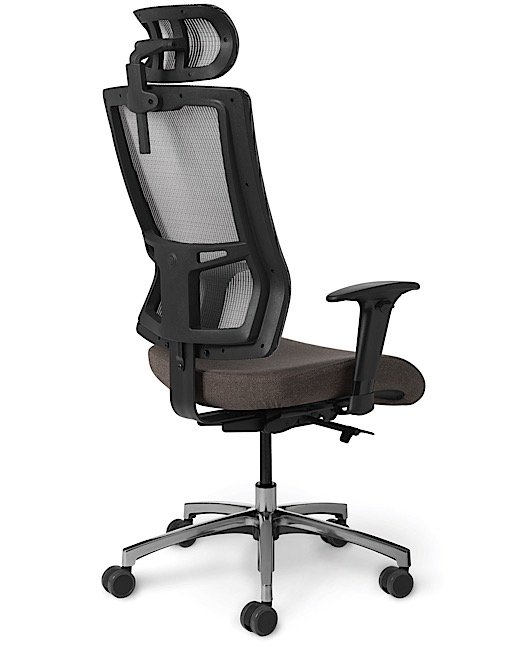 Back View - Office Master AF569 Affirm Chair with Mesh Headrest