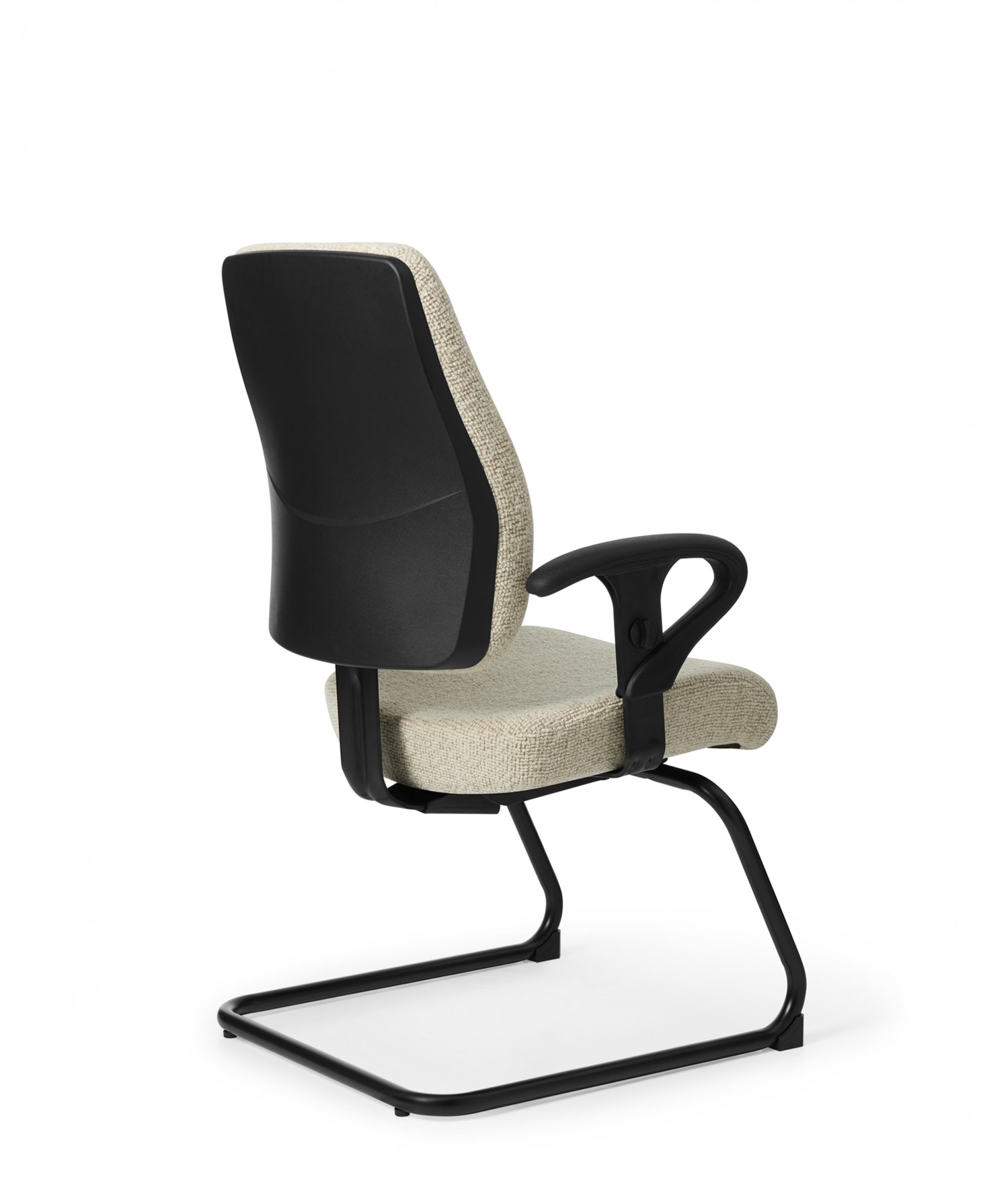 Side view of Office Master AF411S Affirm Cushioned High Back Guest Chair