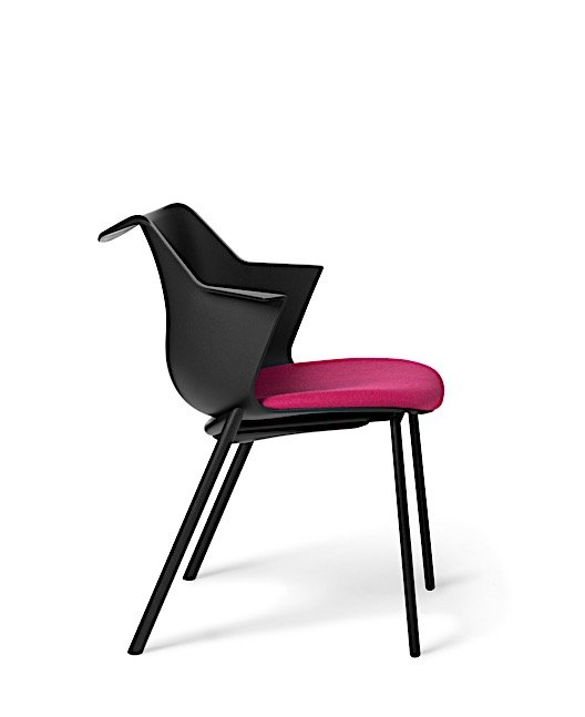 Side view of Office Master WY2G Werksy Guest Chair