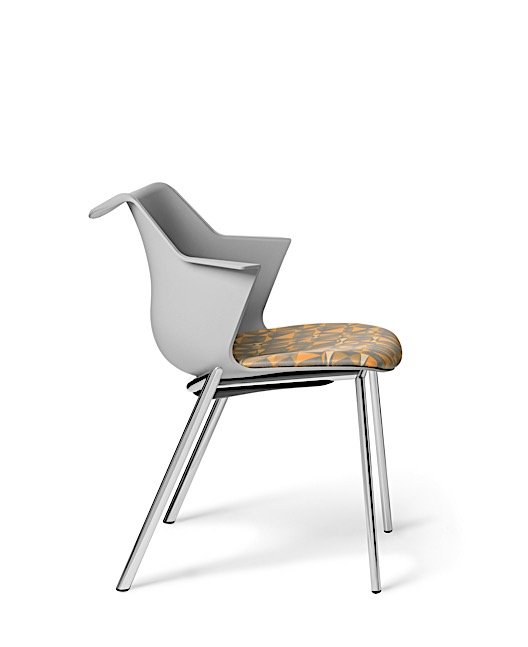 Side view of Office Master WY2G Werksy Guest Chair