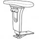 Office Master KR-200-XM Average Height & Width Adjustable Group 1 Specialty T Arms