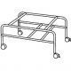 Office Master STDLY4N Lockable Casters Steel Frame Storage Dolly