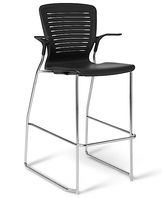 Office Master OM5-AC (OM Seating) Sled-Base Cafe Stool