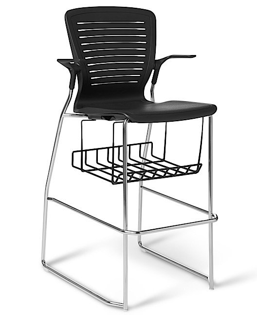 Office Master OM5-AC (OM Seating) Sled-Base Cafe Stool