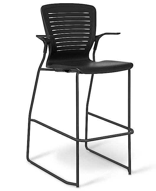 Office Master OM5-AC (OM Seating) Sled-Base Cafe Stool