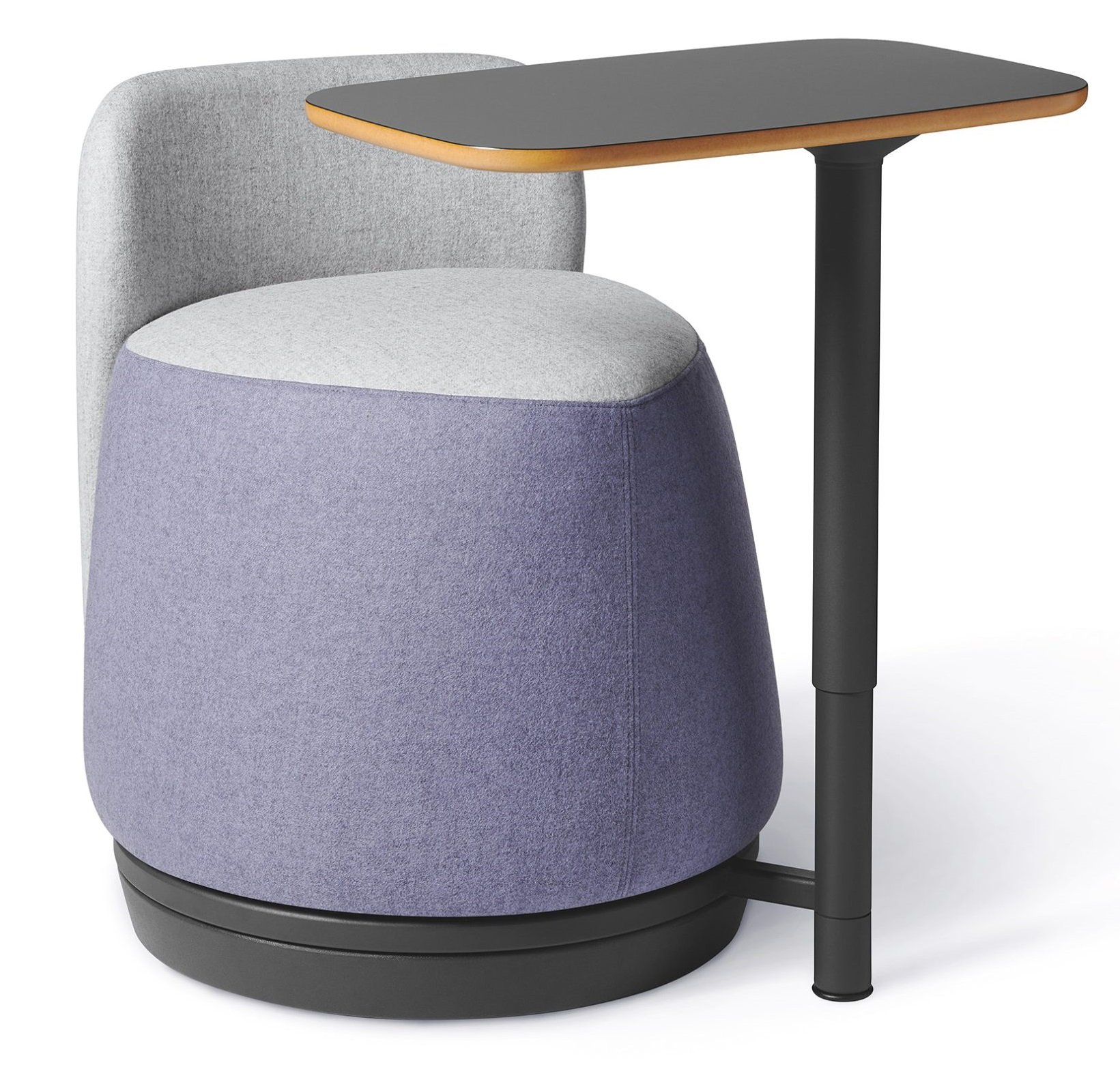 Office Master PLT-BT (OM Seating) Pouf with Backrest and Tablet Plot Twist