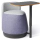 Office Master PLT-BT Pouf with Backrest and Tablet Plot Twist