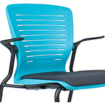 Sliding Stacking Side Chair with arms