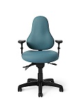 Office Master DB Discovery Healthy Back Multi Function Executive Performance Stool, Cross Performance Ergonomic Seating and Task Chair
