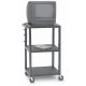 Peerless JCT-P1642E Service Cart Adjustable Multi-Purpose Cart 4x4" Caster Steel