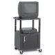 Peerless JCT-P2642CE Service Cart Height Adjustable Multipurpose Video Cart with Cabinet