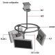 Peerless MDJ760 Flat Panel Multi-display Circular up to 50" LCD LED Ceiling Mount MDJ-760