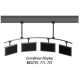 Peerless MDJ-701 Flat Panel Curvilinear 120 inch LCD LED Ceiling Mount