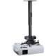 Peerless PRG-EXC Universal PRG Height Adjustable up to 50 lbs Projector Wall or Ceiling Mount with 19.1-32.9" 