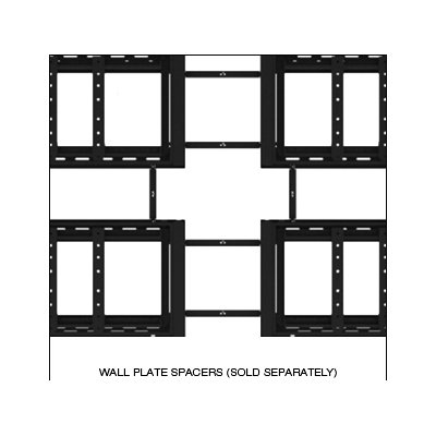 Wall Plate Spacers (sold separately) of Peerless DS-VW660 Flat Video Wall Mount for 40 to 65 inch Displays