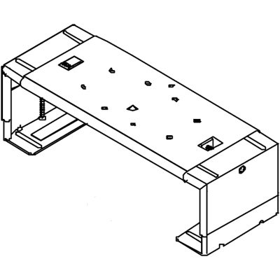 Peerless DS40S-SV Security DVD or VCR Mount for Classic, Designer, Multi-Display and SWM Mounts Silver