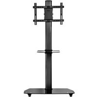 Peerless SC550GL SG5 Series Flat Panel Floor Cart for 42"-58" Displays up to 150 lbs with Glass Base