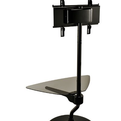 Peerless FPZ-646 Stand for 32-46 inch Displays up to 100 lbs with Tinted tempered glass shelf (11-1/2