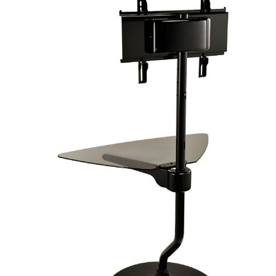 Peerless FPZ-646 Stand for 32-46 inch Displays up to 100 lbs with Tinted tempered glass shelf (11-1/2