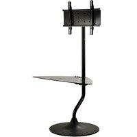 Peerless FPZ-646 Flat Panel Stand for 32"-46" Displays up to 100 lbs with Height Adjustable Mounting Bracket and Shelf