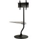 Peerless FPZ-646 Flat Panel Stand for 32"-46" Displays up to 100 lbs with Height Adjustable Mounting Bracket and Shelf