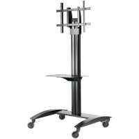 Peerless SR560M-AB or SR560M-AW Antimicrobial Flat Panel TV Cart