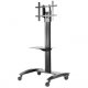Peerless SR560M-AB or SR560M-AW Antimicrobial Flat Panel TV Cart