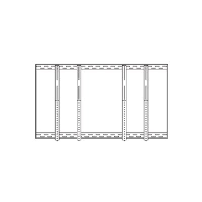 Peerless MIS741 - 2x2 Video Wall Frame for 40