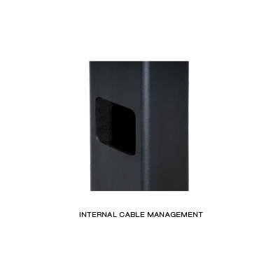 Cable Management of Peerless DS039 Largest Flat Panel Display Cart or Stand for Sharp 108