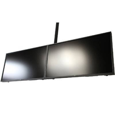 Peerless DST940 Dual Display Ceiling Mount System for 37"-46" Displays up to 150 lbs (Ceiling Mounted 2x1 Video Wall)