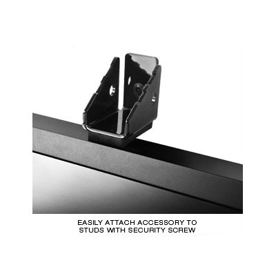 Easily attach accessory to studs with security screw