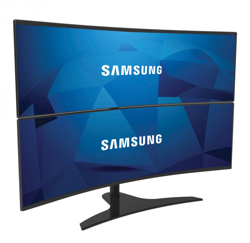 Peerless FS-MIS38426 1x2 Freestanding Desktop Stand for 43