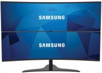 Peerless FS-MIS38426 1x2 Freestanding Desktop Stand for 43" & 49" Ultrawide Curved Monitors