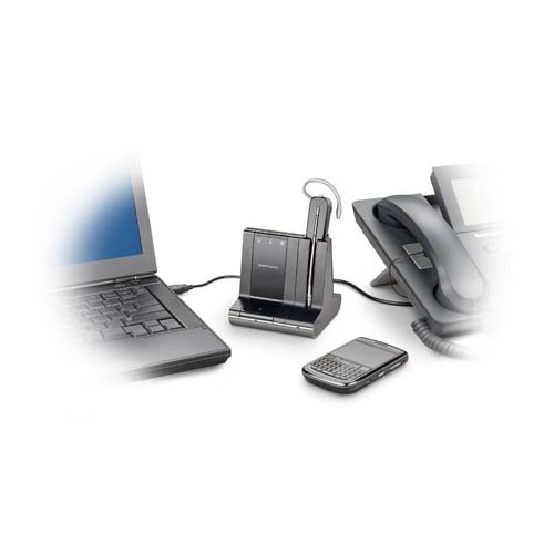 Plantronics W740 Savi Convertible DECT Wireless UC Headset System